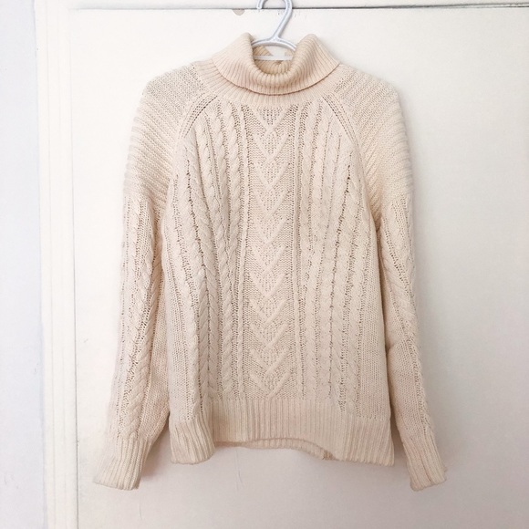 OFF-WHITE COZY TURTLENECK SWEATER - Picture 1 of 5
